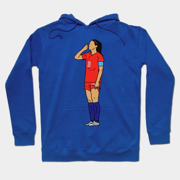 Alex Morgan Sipping Tea Hoodie by rattraptees